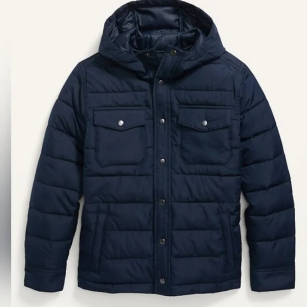 Old Navy Water-Resistant Utility Puffer Jacket For Boys